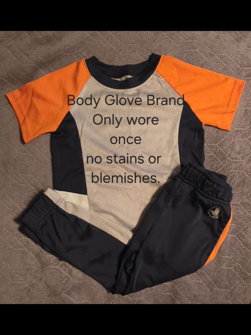 Bundle of 3 Boys Athletic Sets - Red, Yellow, Orange
